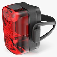 Rear Bicycle LED Light Double Lens Red