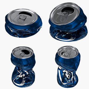 realistic crushed beverage cans max