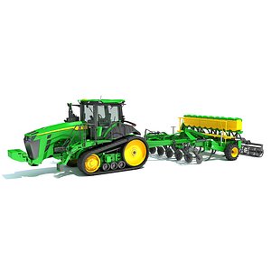 Tractor with Seed Drill