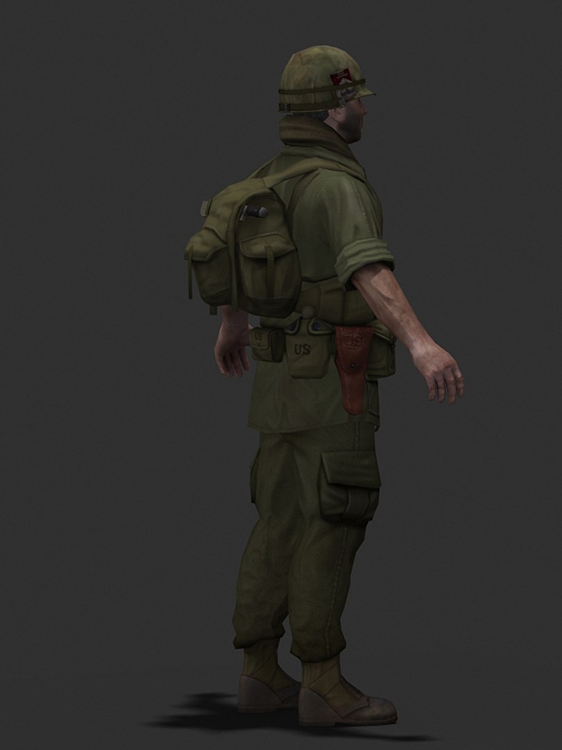 3dsmax Character Vietnam Soldier