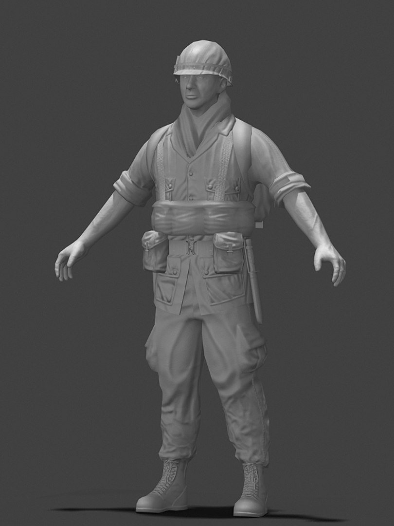 3dsmax Character Vietnam Soldier