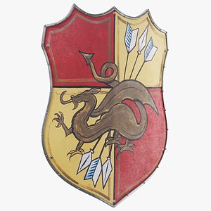 real medieval shield 3D