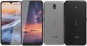 realistic nokia 3 2 3D model
