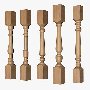Wooden Balusters model
