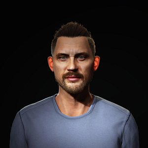 Tom Hardy  - Hyper Realistic - Low Poly