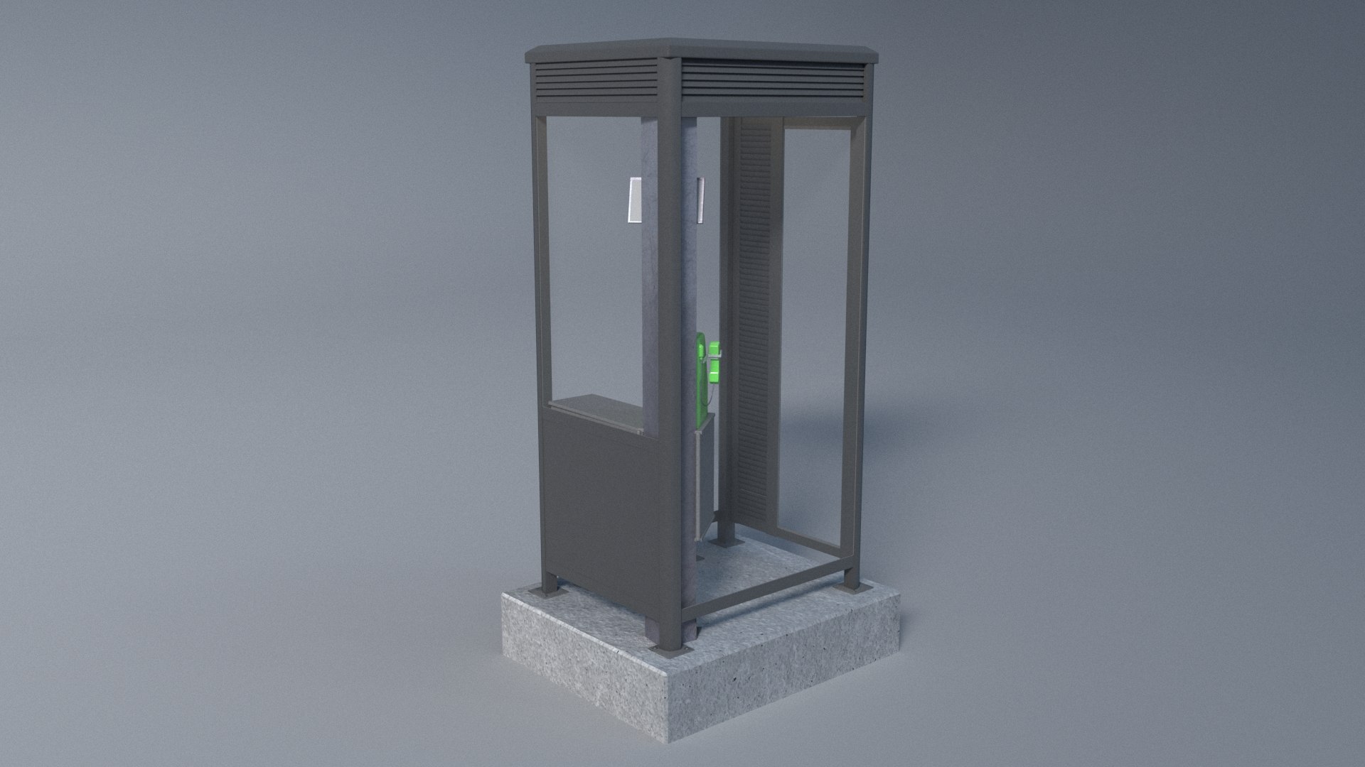 3d Model Phonebox - Turbosquid 1768525