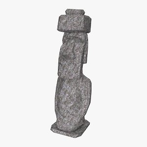 Moai low poly