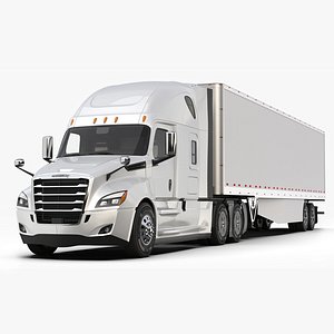 3D Freightliner Cascadia 2017 - Present HQ Interior model