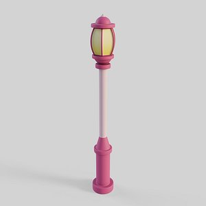 3D Cartoon Street Light 3