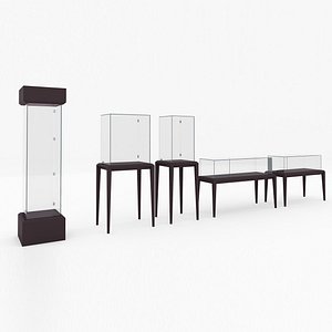 3D Jewelry Showcase Display Stand