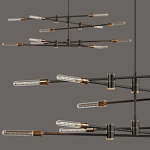 KINETIC 2-TIER CHANDELIER 3 in 1