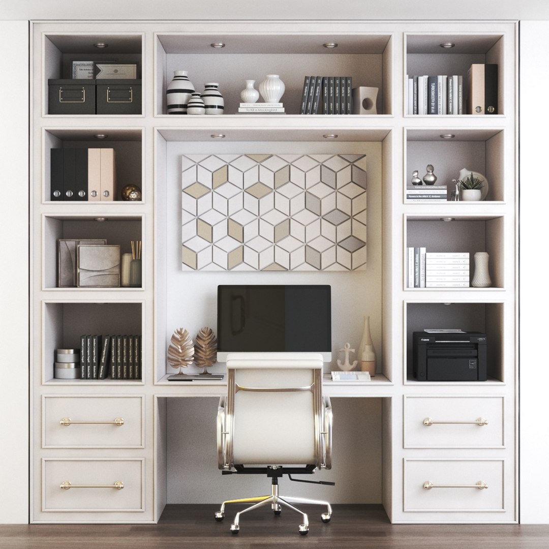 Office Workplace 89 3D Model - TurboSquid 1802060