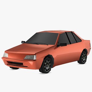 PEUGEOT 405 GLX - 517 Polygons - Game Ready