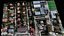town buildings sector diorama terrain drone scan