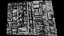 town buildings sector diorama terrain drone scan