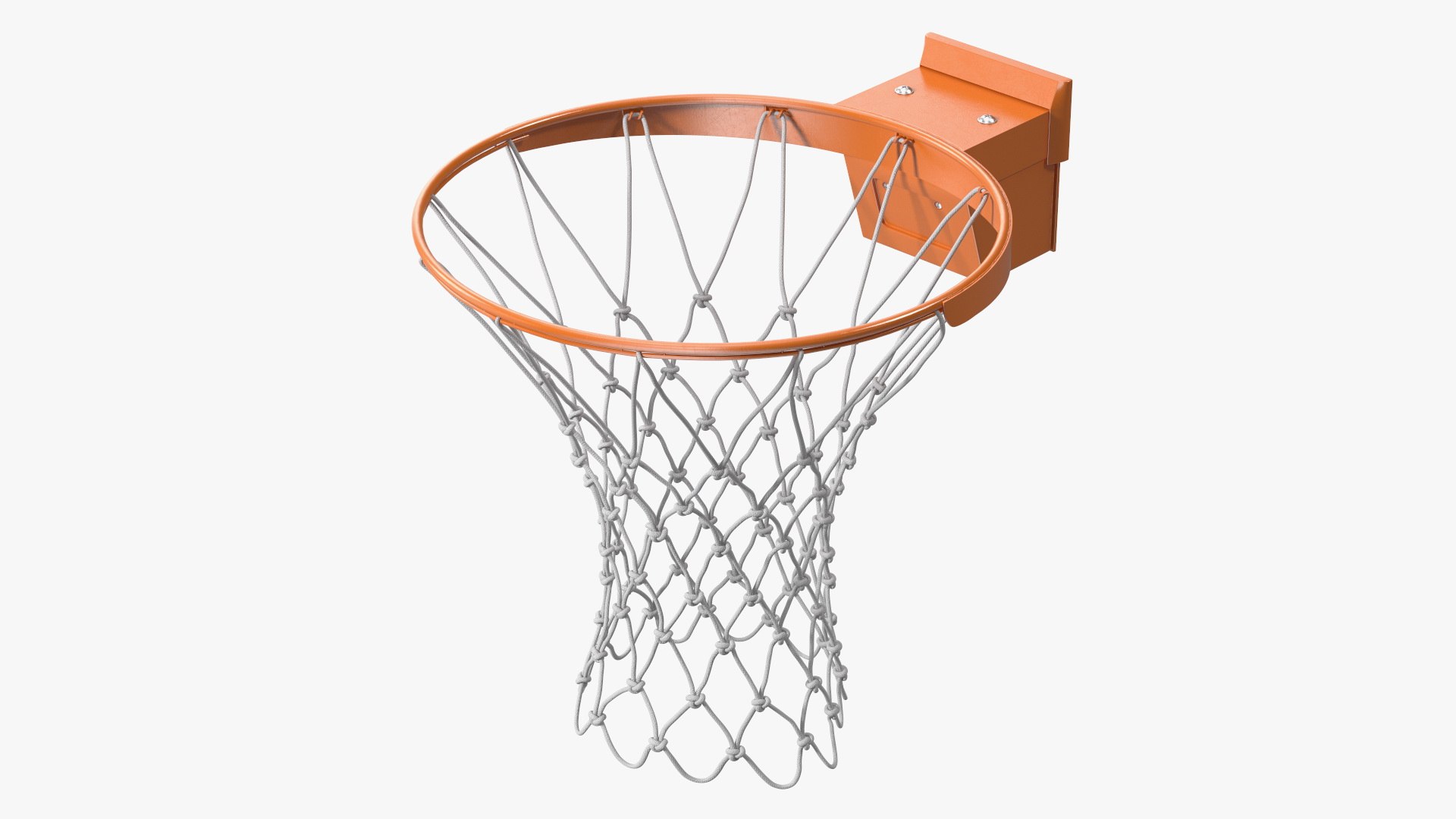 Basketball Hoop with Net 3D model preview