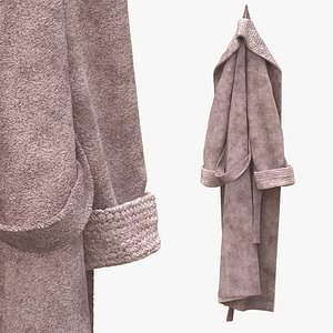 Hooked Bathrobe Brown