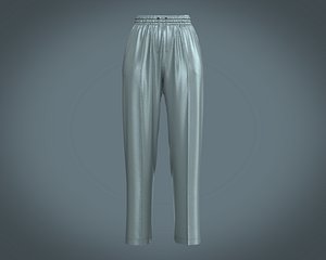 3D Ladies Silk Jogger model