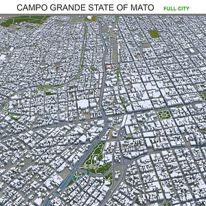 Campo Grande State of Mato Grosso do Sul Brazil 3D