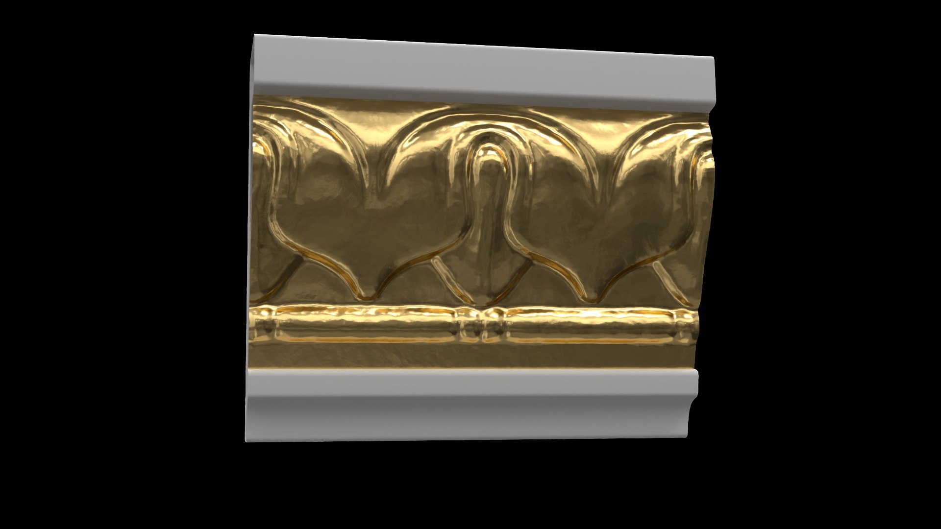 3D 3D Patterned Cornice Gypsum Plaster DK13 - TurboSquid 1993122