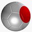 Soccer Ball Japan Flag