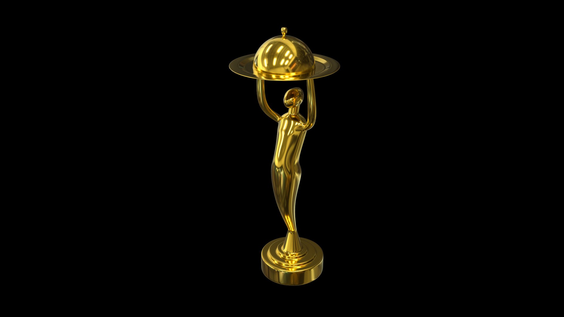 OSCAR statuette - 3D PRINT READY 3D model 3D printable