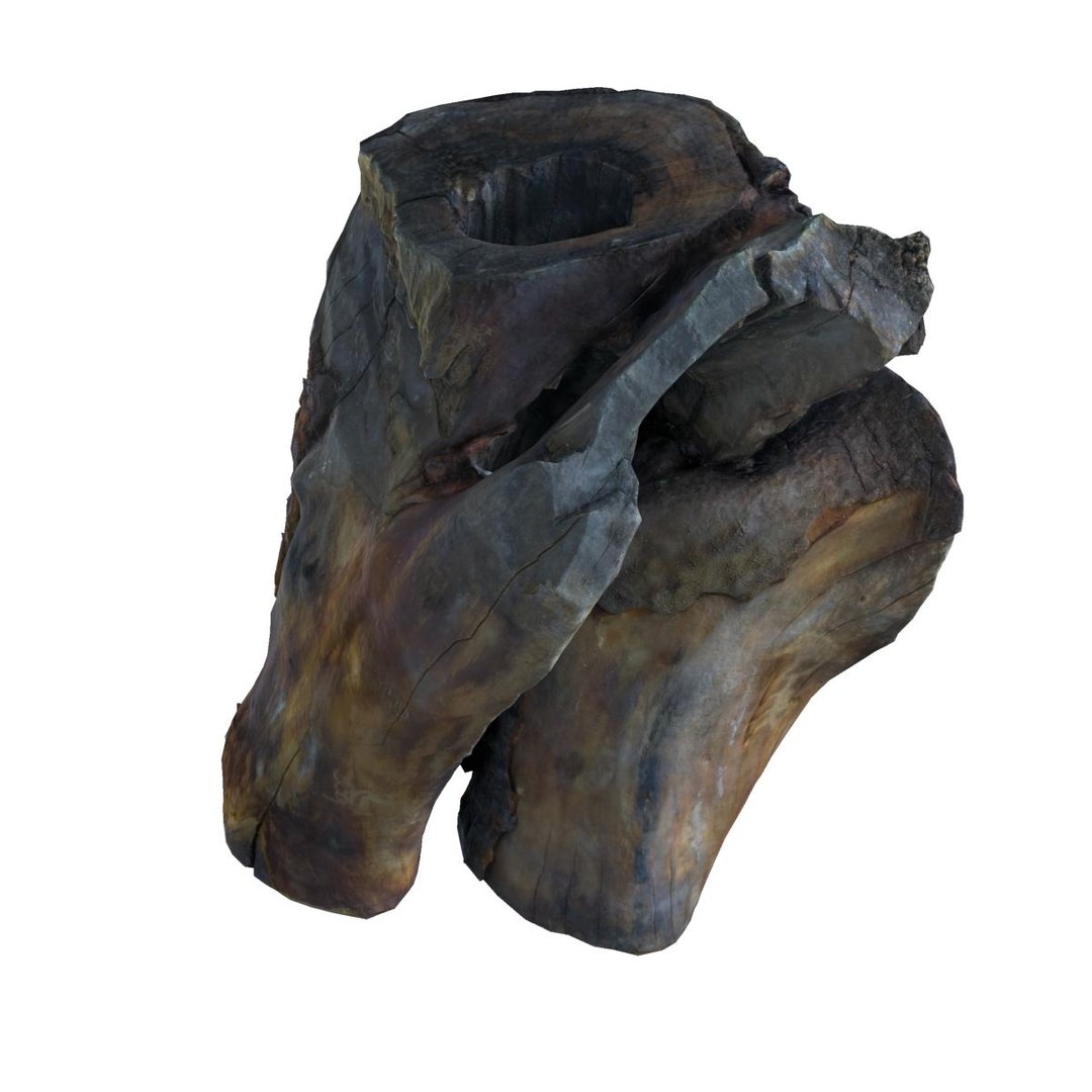 Free Obj Model Log Hollow
