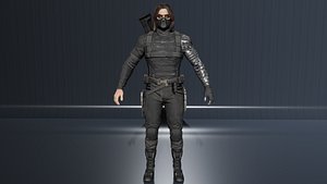 The Winter Soldier low-poly