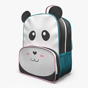 Kids Panda Backpack 3D