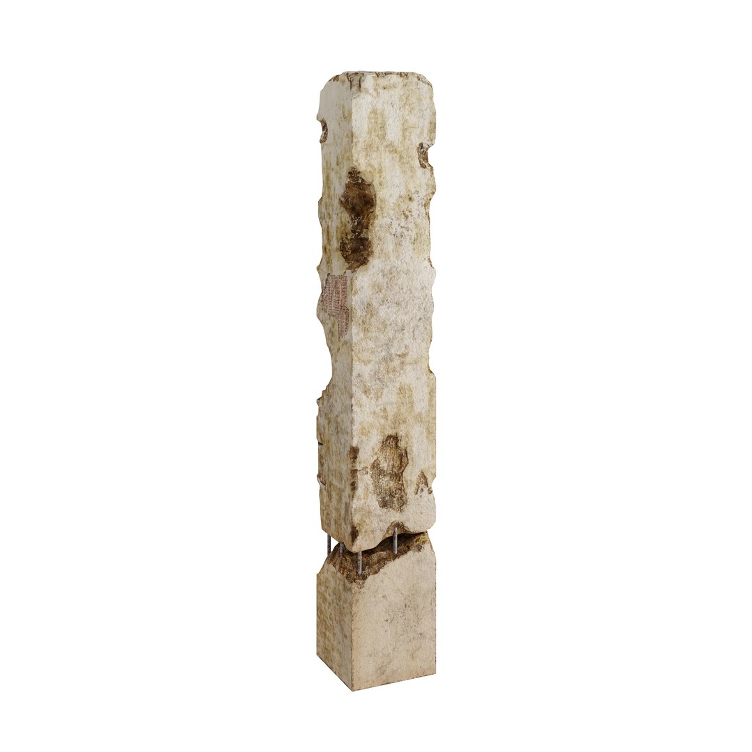 3D Concrete Column - Abandoned and Destruction model https://p.turbosquid.com/ts-thumb/yF/uQeiXg/No/2/jpg/1698206422/1920x1080/fit_q87/812cfc4ba177c405ac90defb2744633b9dc1adc6/2.jpg