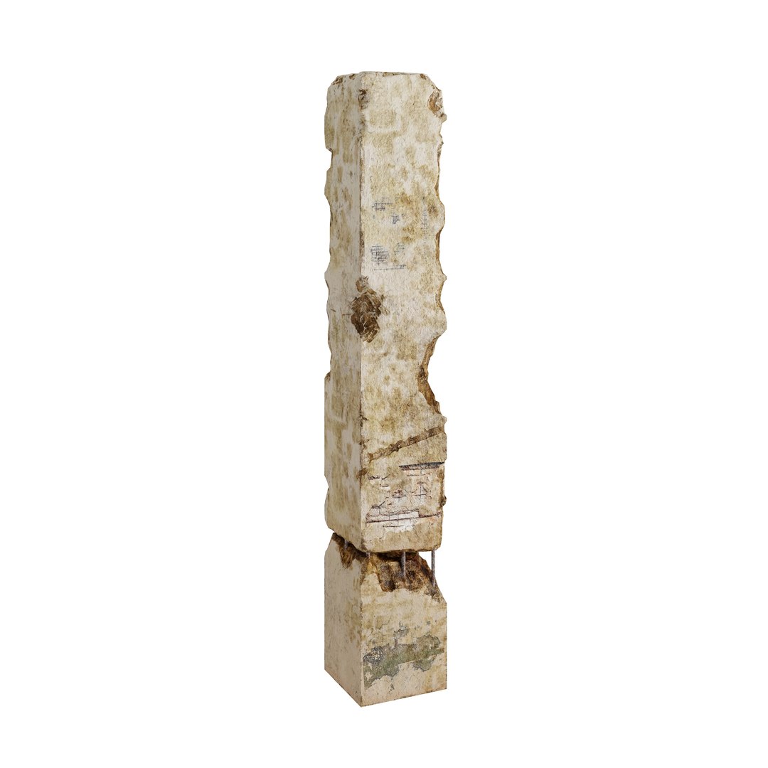 3D Concrete Column - Abandoned and Destruction model https://p.turbosquid.com/ts-thumb/yF/uQeiXg/Ue/4/jpg/1698206425/1920x1080/fit_q87/4478e39572a856ad0fe7dbda053c774573f157bf/4.jpg