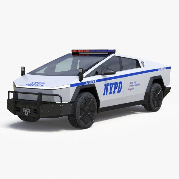 Tesla Cybertruck NYPD Modelo 3D - TurboSquid 2279805