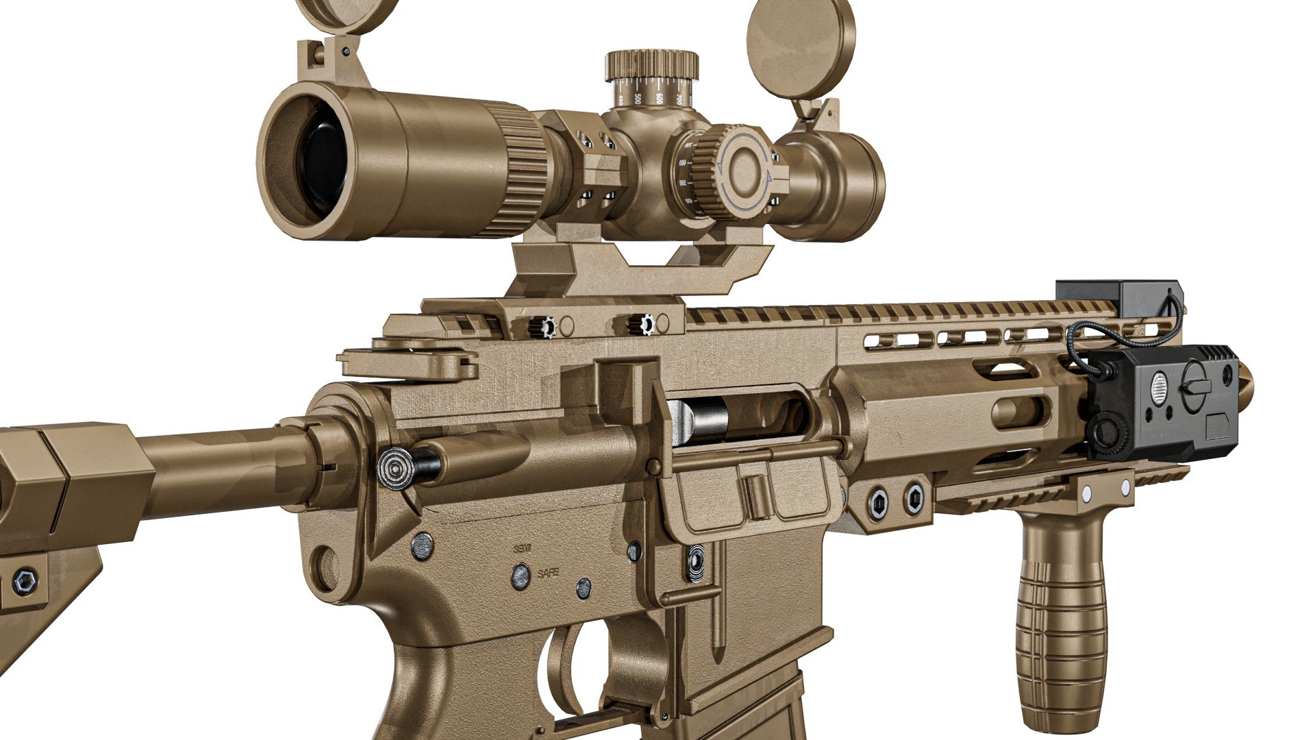 Custom  M4 Rifle 3D model https://p.turbosquid.com/ts-thumb/yG/4ifmNX/5D/m4gunpbr3dmodel23/jpg/1789561041/1920x1080/fit_q87/65248b120d8c333f601eb37afc46e3f131d84011/m4gunpbr3dmodel23.jpg