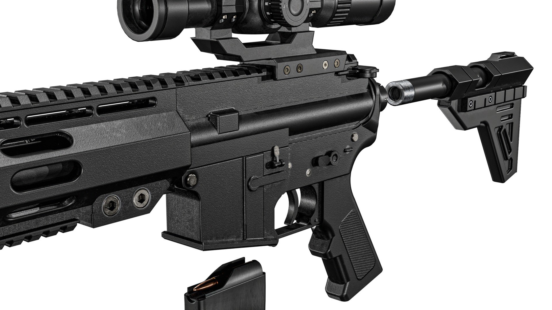 Custom  M4 Rifle 3D model https://p.turbosquid.com/ts-thumb/yG/4ifmNX/Eg/m4gunpbr3dmodel11/jpg/1789561028/1920x1080/fit_q87/e8f06bc21743a1fd99520a53ab174f4df1ab0cb3/m4gunpbr3dmodel11.jpg