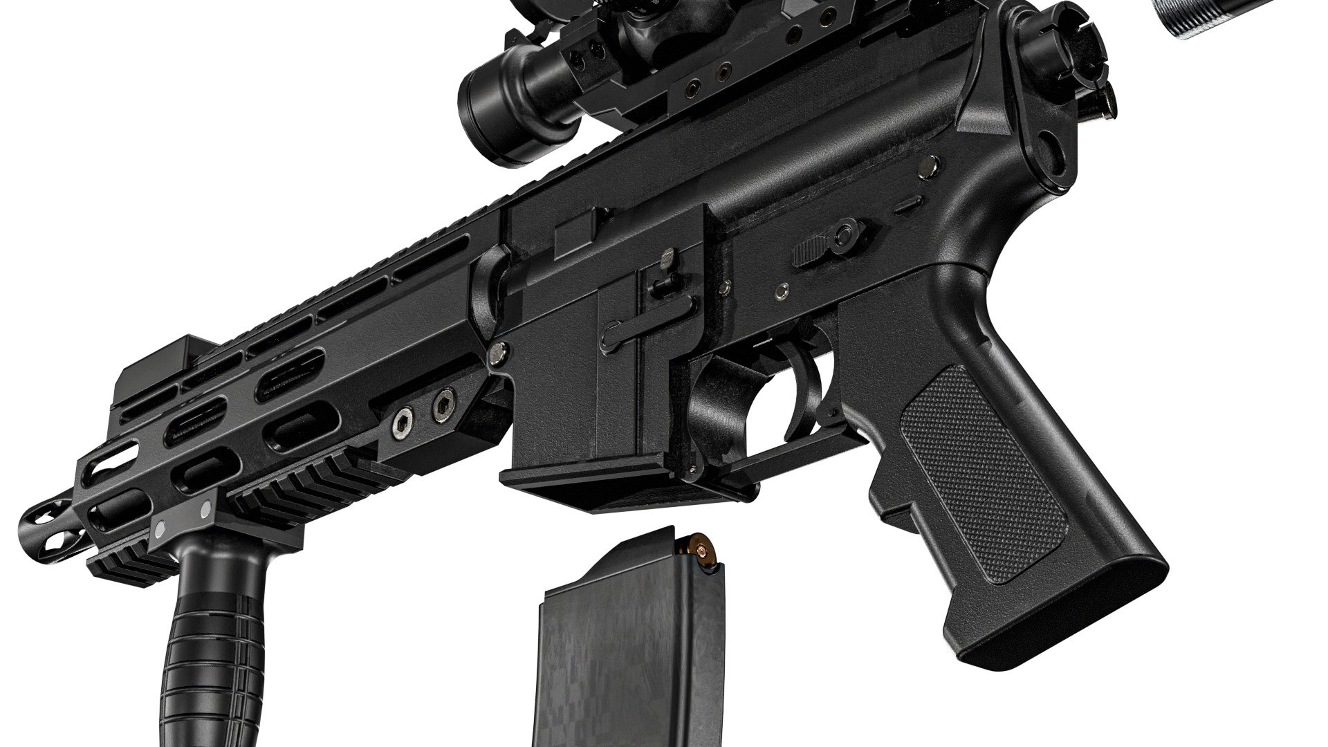 Custom  M4 Rifle 3D model https://p.turbosquid.com/ts-thumb/yG/4ifmNX/FV/m4gunpbr3dmodel8/jpg/1789561023/1920x1080/fit_q87/726fb549a633cd6b468d63a4bd4d67046980303f/m4gunpbr3dmodel8.jpg
