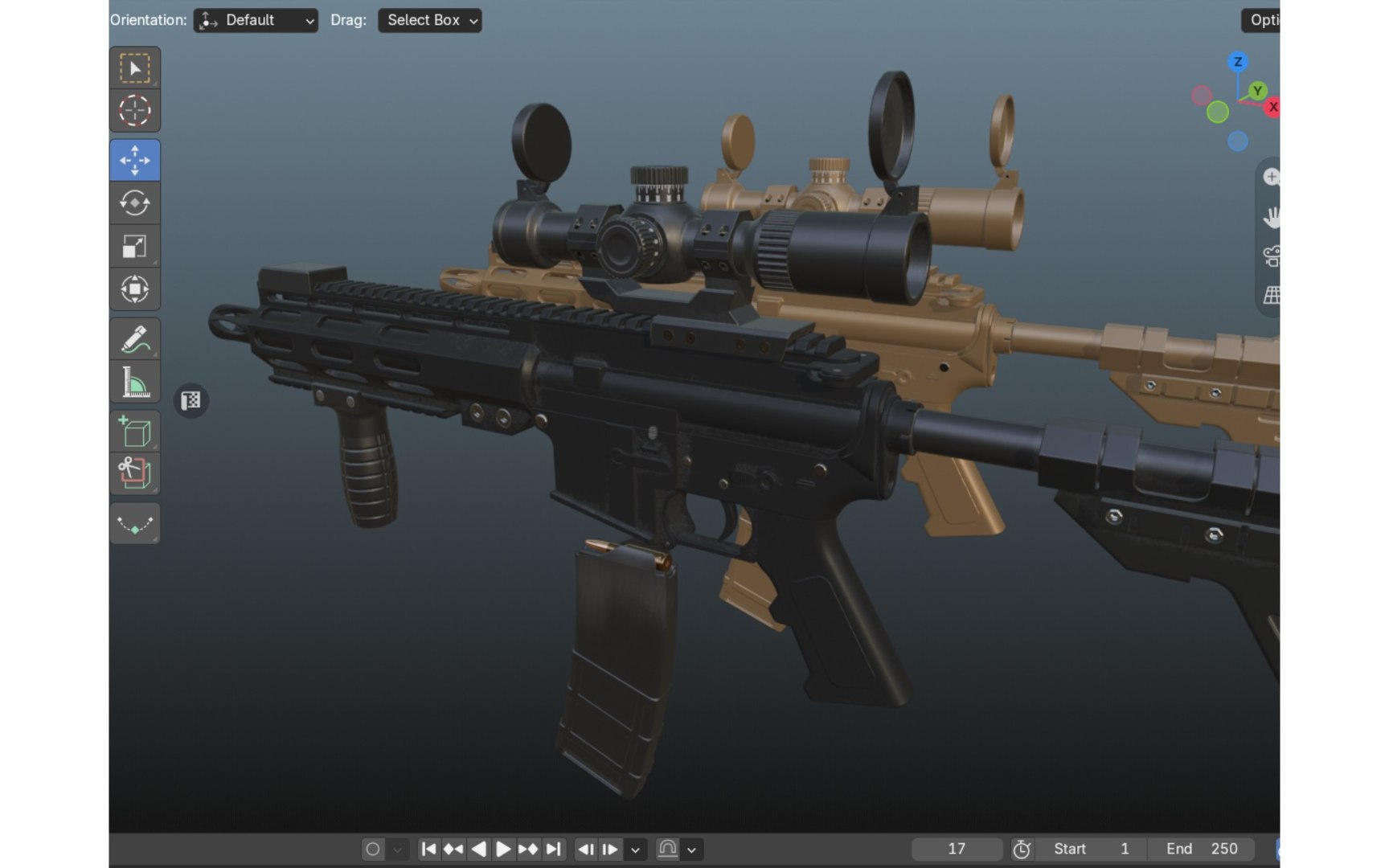 Custom  M4 Rifle 3D model https://p.turbosquid.com/ts-thumb/yG/4ifmNX/UN/blender2/jpg/1789561009/1920x1080/fit_q87/a1d0f573ad5d582596d6820cd74f2c21ebf64400/blender2.jpg