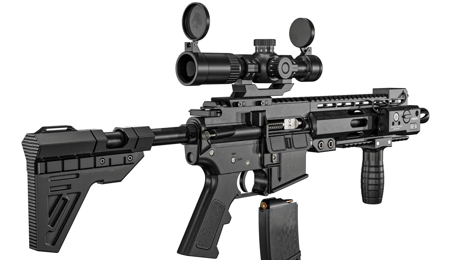 Custom  M4 Rifle 3D model https://p.turbosquid.com/ts-thumb/yG/4ifmNX/qP/m4gunpbr3dmodel2/jpg/1789561013/1920x1080/fit_q87/b52f55b59d32ff5f637ffbd390812dc11c1f4a51/m4gunpbr3dmodel2.jpg