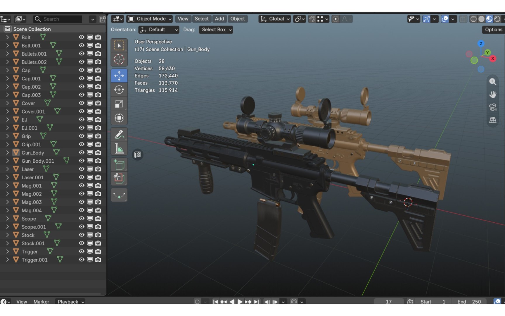 Custom  M4 Rifle 3D model https://p.turbosquid.com/ts-thumb/yG/4ifmNX/rM/blender3/jpg/1789561011/1920x1080/fit_q87/73db3f09d52a514b8c1d3746c30ea258bf4cc8d3/blender3.jpg