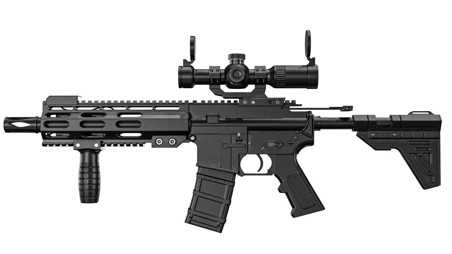 Custom  M4 Rifle 3D model https://p.turbosquid.com/ts-thumb/yG/4ifmNX/vc/m4gunpbr3dmodel18/jpg/1789561034/1920x1080/fit_q87/c9fb943a54ba600aa6653e487877d9b2eaf81045/m4gunpbr3dmodel18.jpg