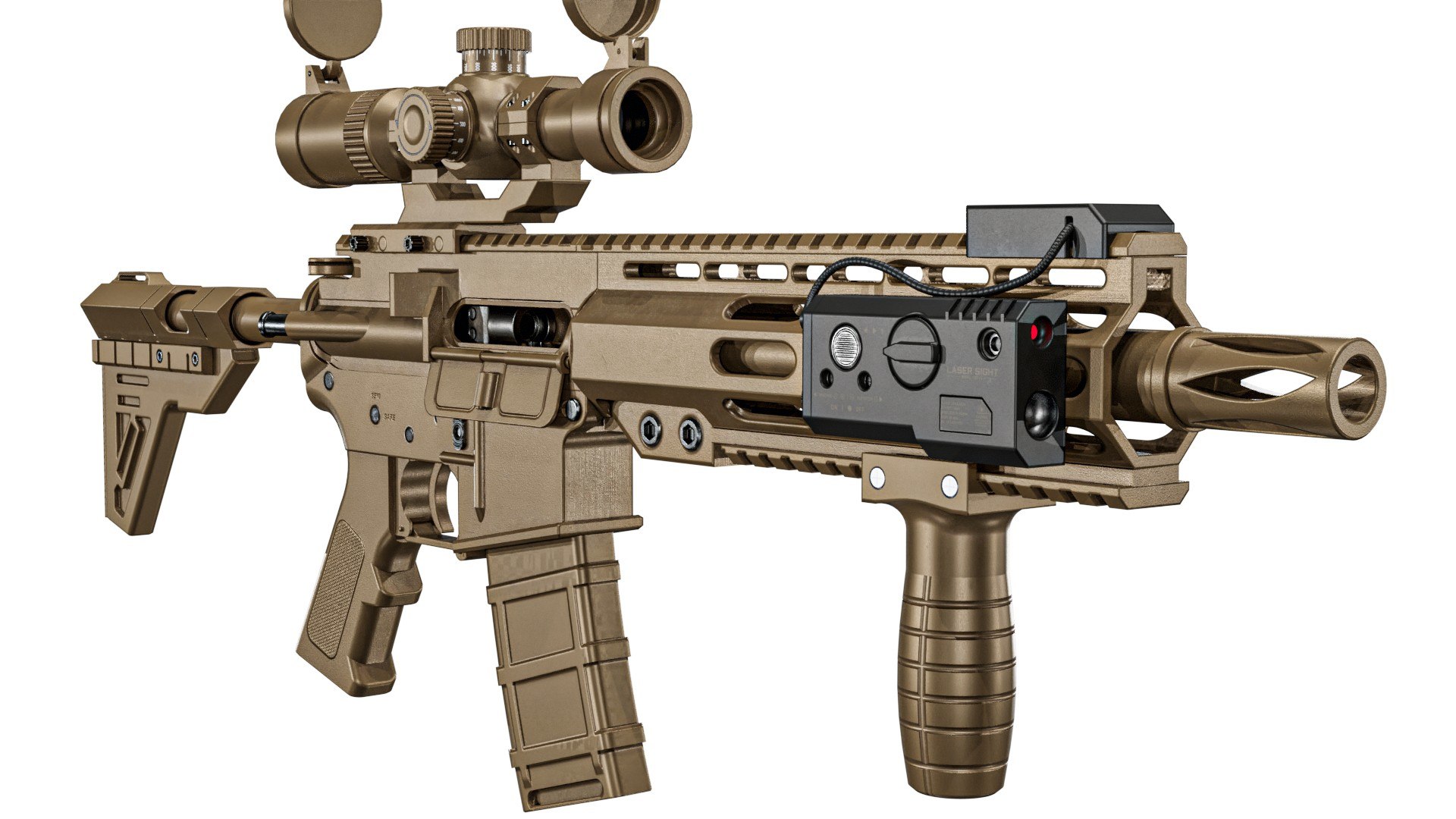 Custom  M4 Rifle 3D model https://p.turbosquid.com/ts-thumb/yG/4ifmNX/w2/m4gunpbr3dmodel24/jpg/1789561041/1920x1080/fit_q87/c8e62bd0e080b4790af0533fb283b39cc9d98047/m4gunpbr3dmodel24.jpg
