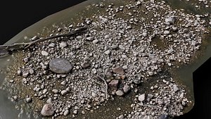 3D debris cliff stones ground pt1 PBR photogrammetry