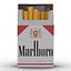 Opened Cigarettes Pack Marlboro