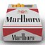 Opened Cigarettes Pack Marlboro