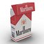 Opened Cigarettes Pack Marlboro