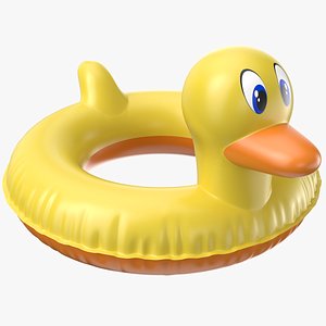 3D Detailed Duck Pool Ring