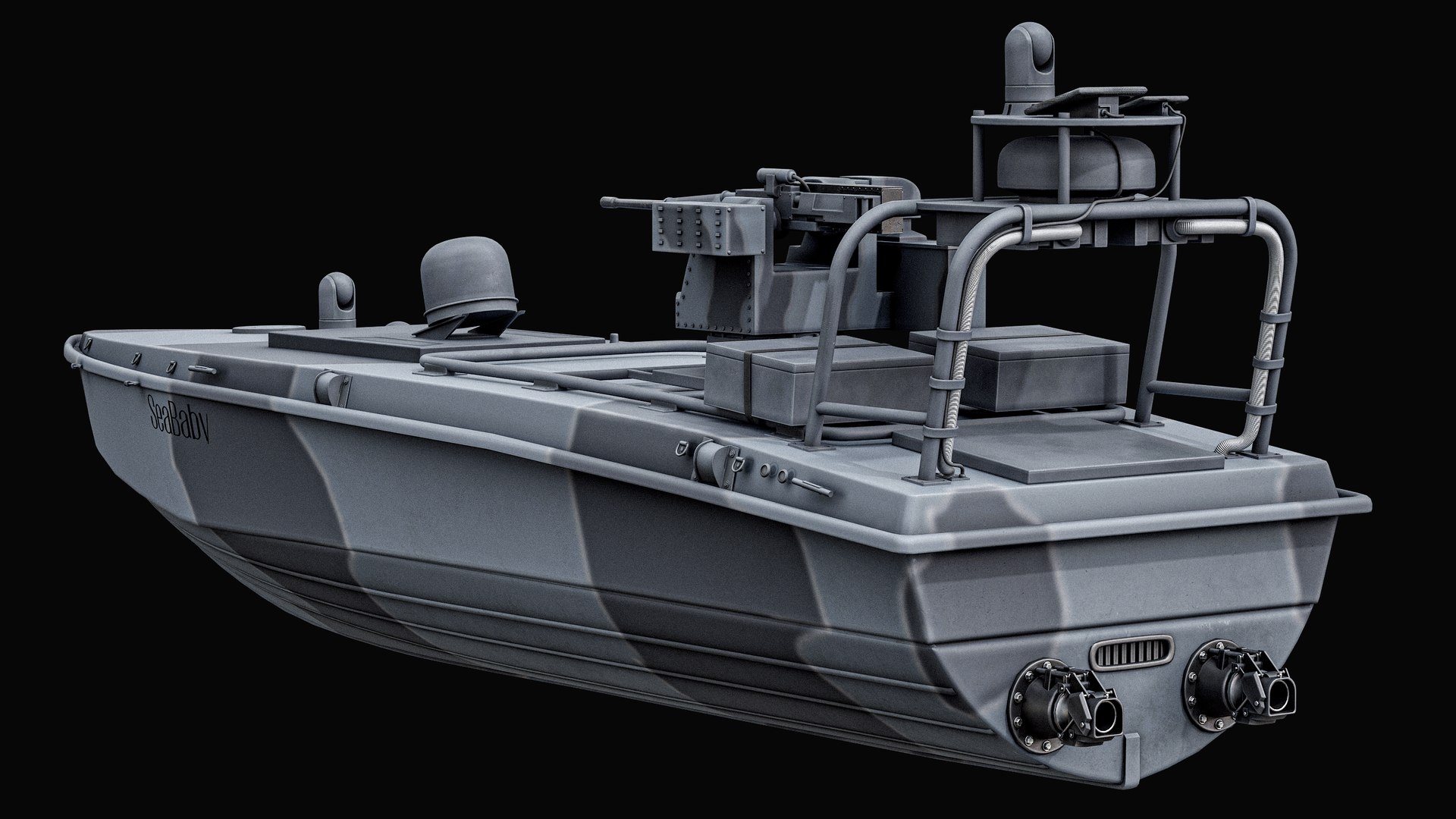 Sea Baby USV Drone With Gun PBR 3D model https://p.turbosquid.com/ts-thumb/yG/9Cj7xk/E1/r_scrsb_009b/png/1790013075/1920x1080/fit_q87/b24b9923663dc2233c2faebdad2df90acdf6f2c6/r_scrsb_009b.jpg