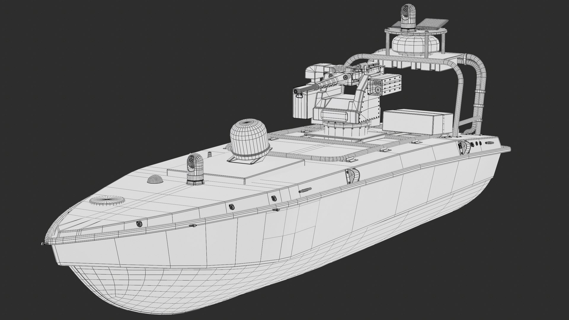 Sea Baby USV Drone With Gun PBR 3D model https://p.turbosquid.com/ts-thumb/yG/9Cj7xk/ZB/screenshot004/png/1790013081/1920x1080/fit_q87/d0dc16f3d2372e5d4efbfeb904fb2bc7c3411f94/screenshot004.jpg