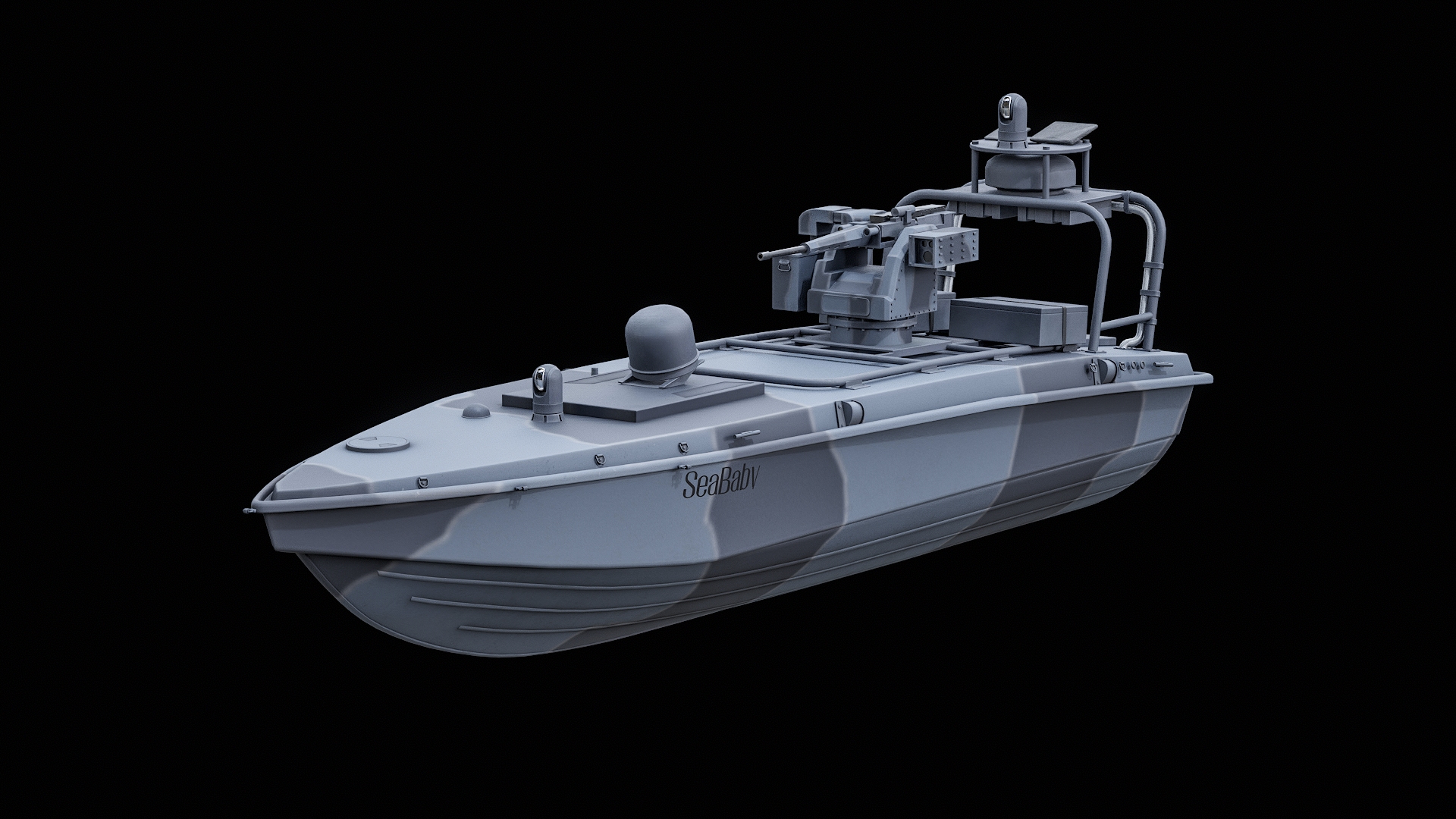 Sea Baby USV Drone With Gun PBR 3D model https://p.turbosquid.com/ts-thumb/yG/9Cj7xk/ej/turn/png/1790013273/1920x1080/turn_fit_q99/001db9f12c44fd8dd3272b45bec68ba6f02deed1/turn-1.jpg