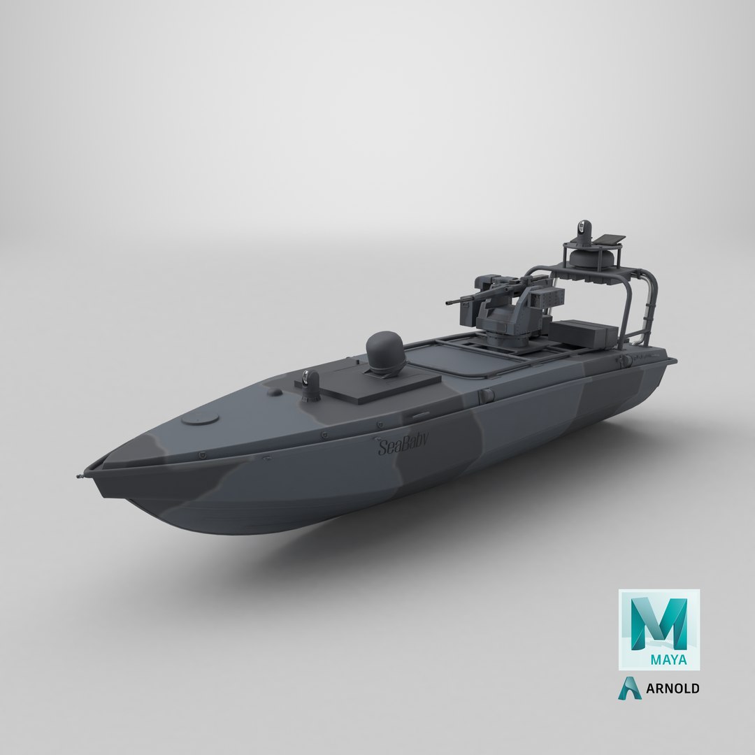 Sea Baby USV Drone With Gun PBR 3D model https://p.turbosquid.com/ts-thumb/yG/9Cj7xk/n3/stemcell_maya_arnold_render/png/1790084989/1920x1080/fit_q87/66251ce2b629be53d49e0c4e106ff9616b65a0eb/stemcell_maya_arnold_render.jpg