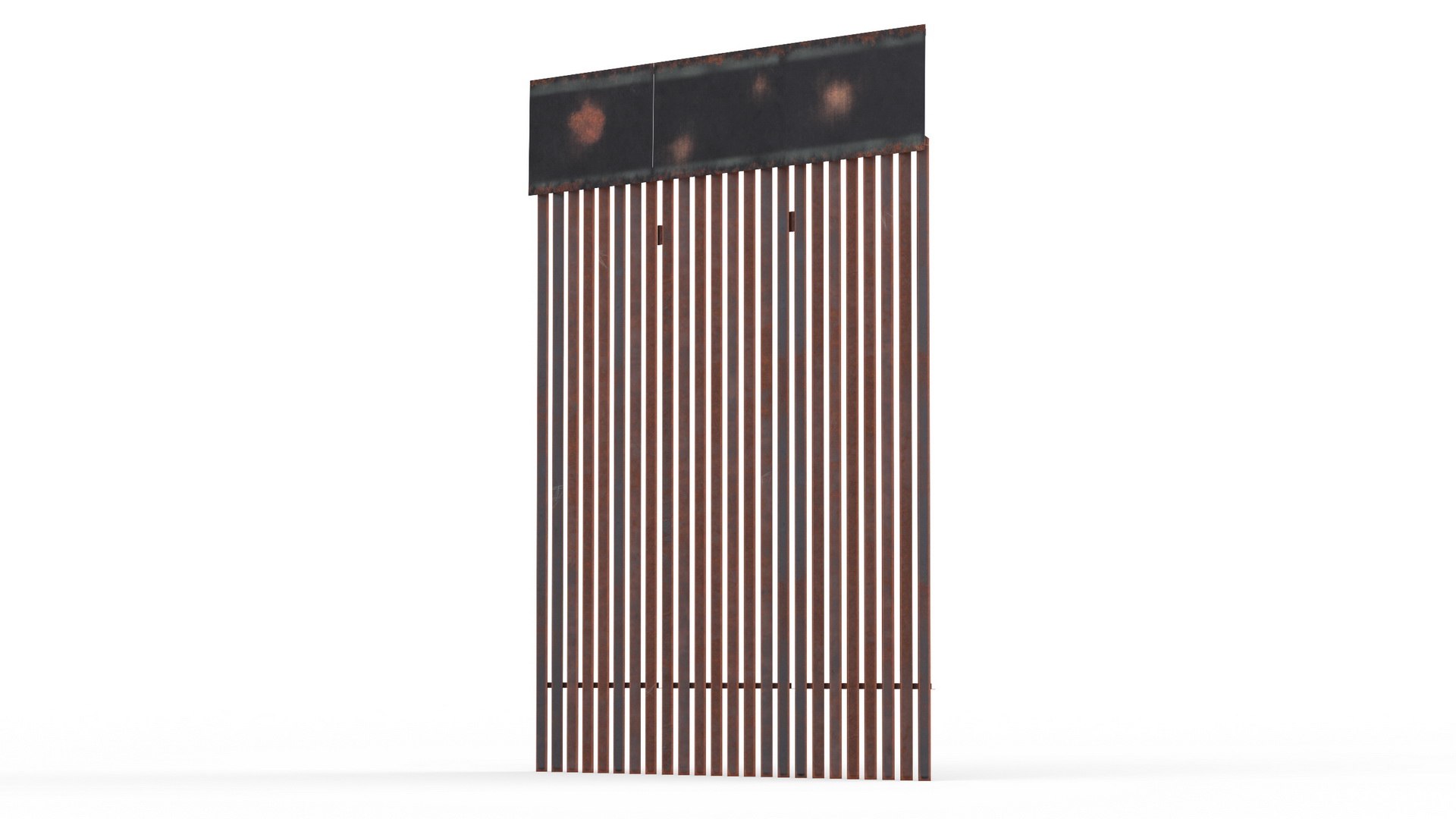 Mexico United States Barrier 3D model preview